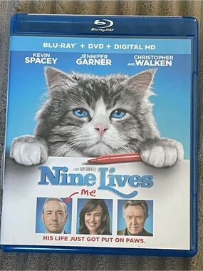 Nine Lives Blu-ray DVD Set 2016 Kevin Spacey Comedy Family Fantasy